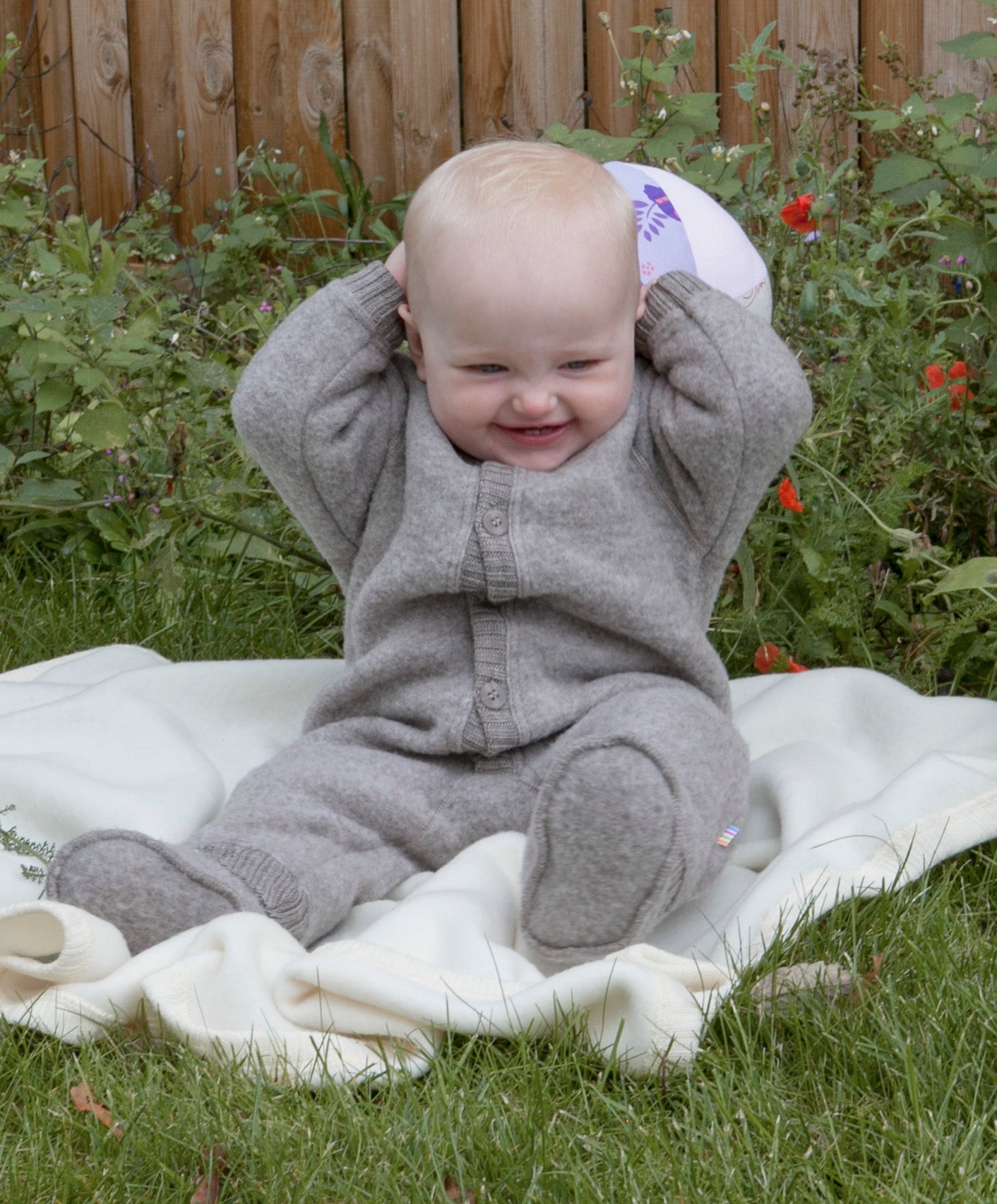 Soft Merinowolle Fleece Overall | Sesam Mel.