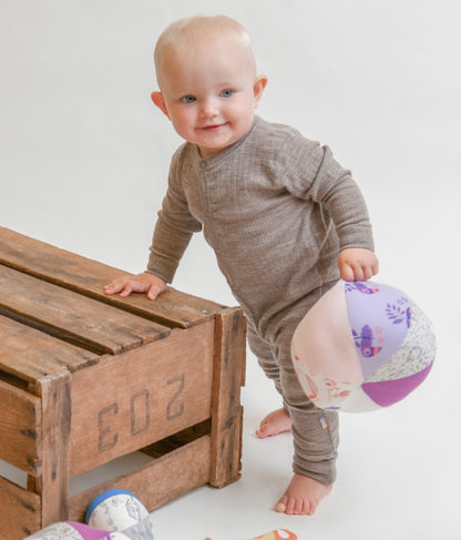 Merinowolle Strampler | Sesame Melange