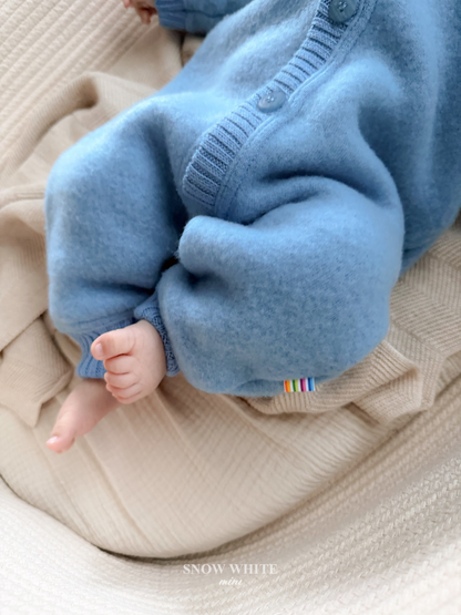 Joha Overall Merino-Wollfleece | Blau