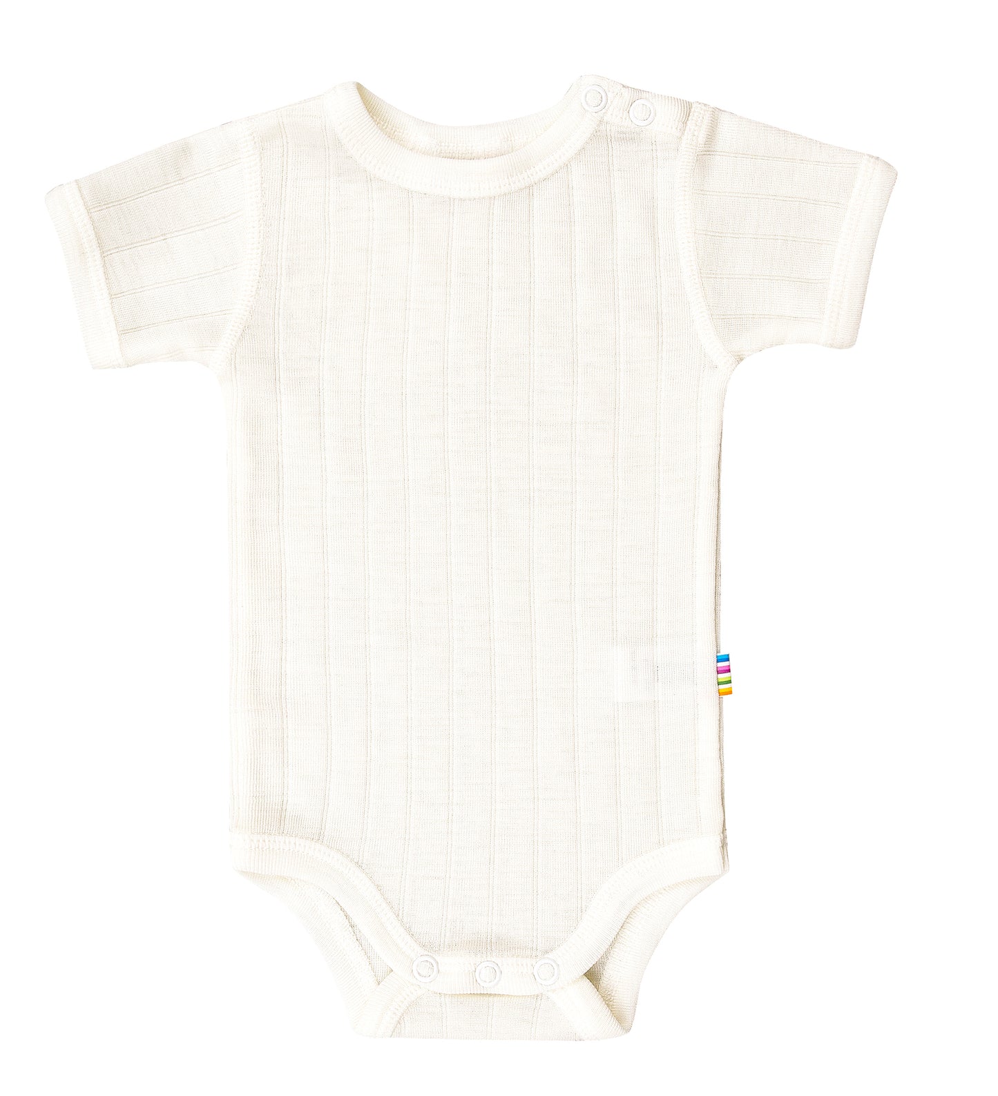 Merinowolle Seide Kurzarm Bodysuit | Off-White