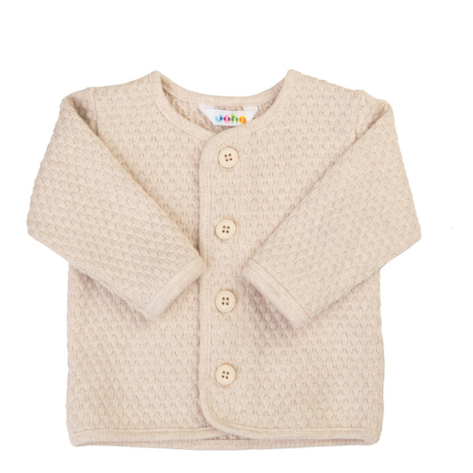 Cardigan Bio-Baumwolle KbA | Hellbeige