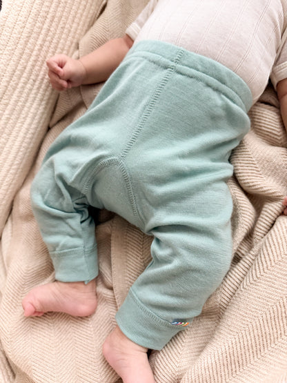 Joha Merinowolle Leggings | Türkisblau