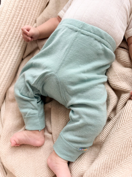 Joha Merinowolle Leggings | Türkisblau