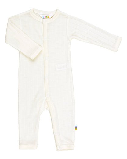 Joha Strampler Merinowolle Seide | Off-White