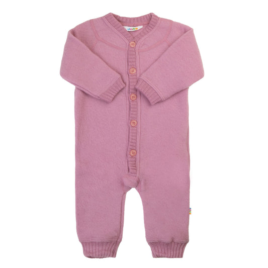 Merinowolle Fleece Overall | Rosa