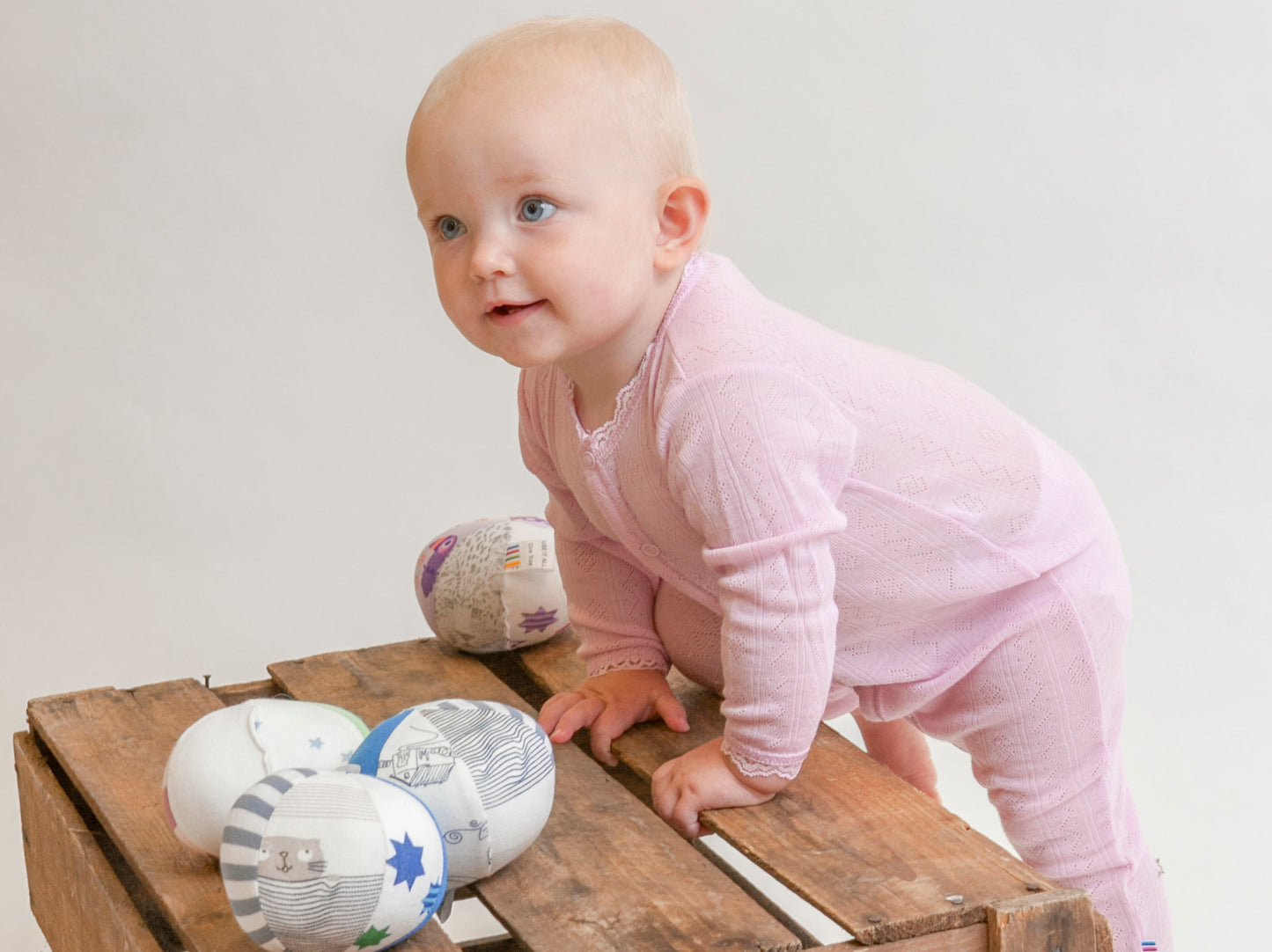 Merinowolle Seide Strampler Ajour | Prime Rose