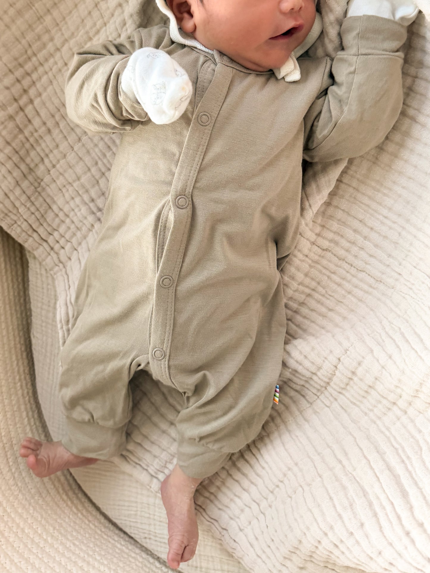 Bio-Bambus/Viskose Strampler | Beige
