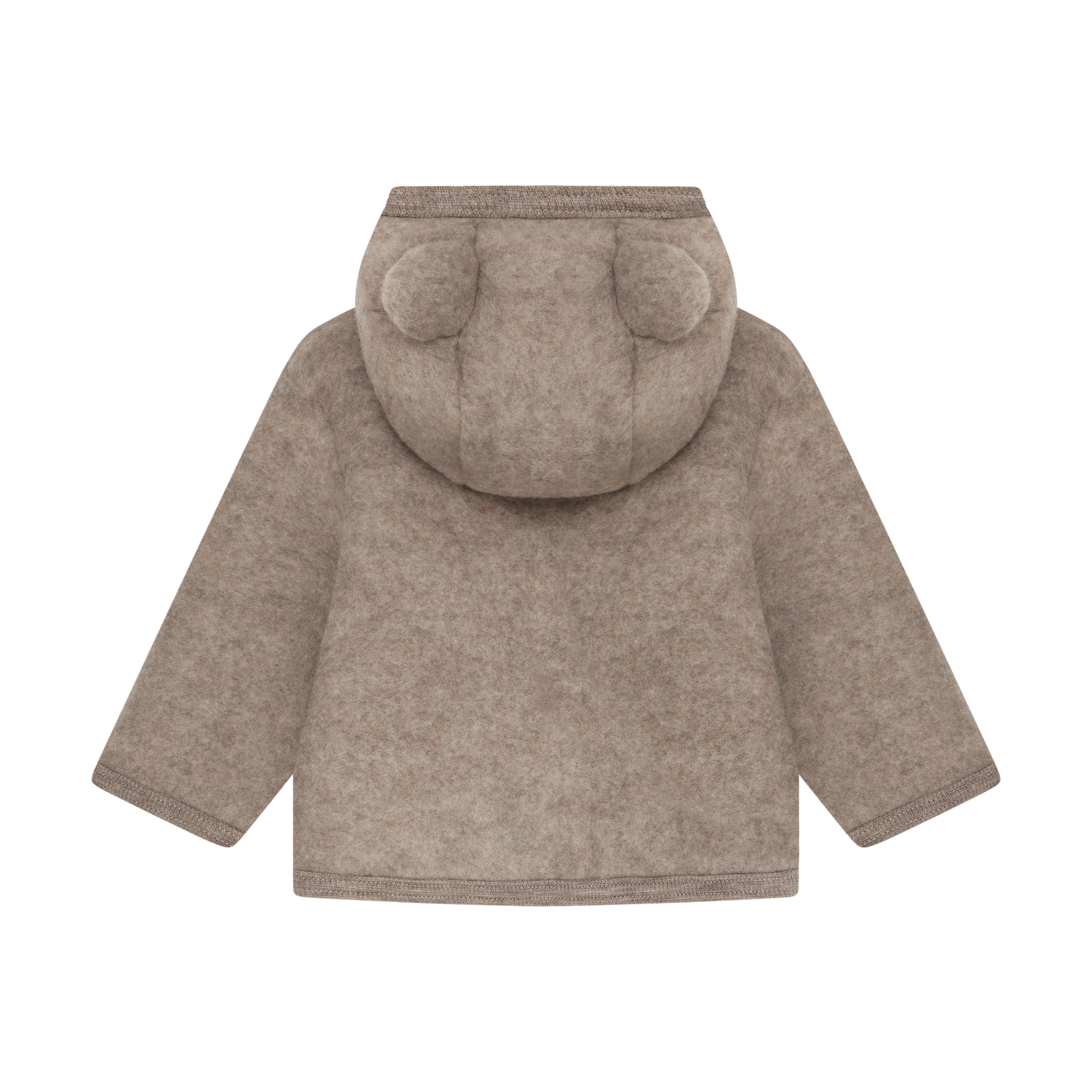 Huttelihut Fleecejacke Merinowolle mit Öhrchen | Savannah Melange