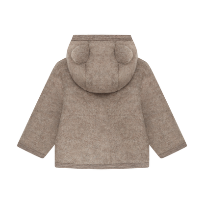 Huttelihut Fleecejacke Merinowolle mit Öhrchen | Savannah Melange