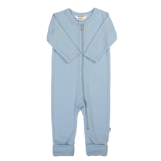 Merinowolle Strampler | Blau