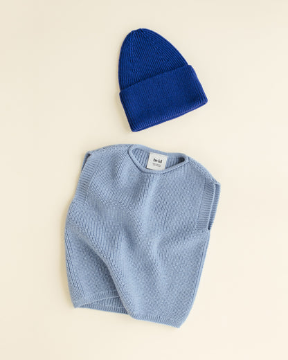 Hvid Pullunder Merinowolle ‚Vest Harvey‘ | Light Blue
