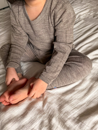 Merinowolle Langarmshirt | Sesame mel.