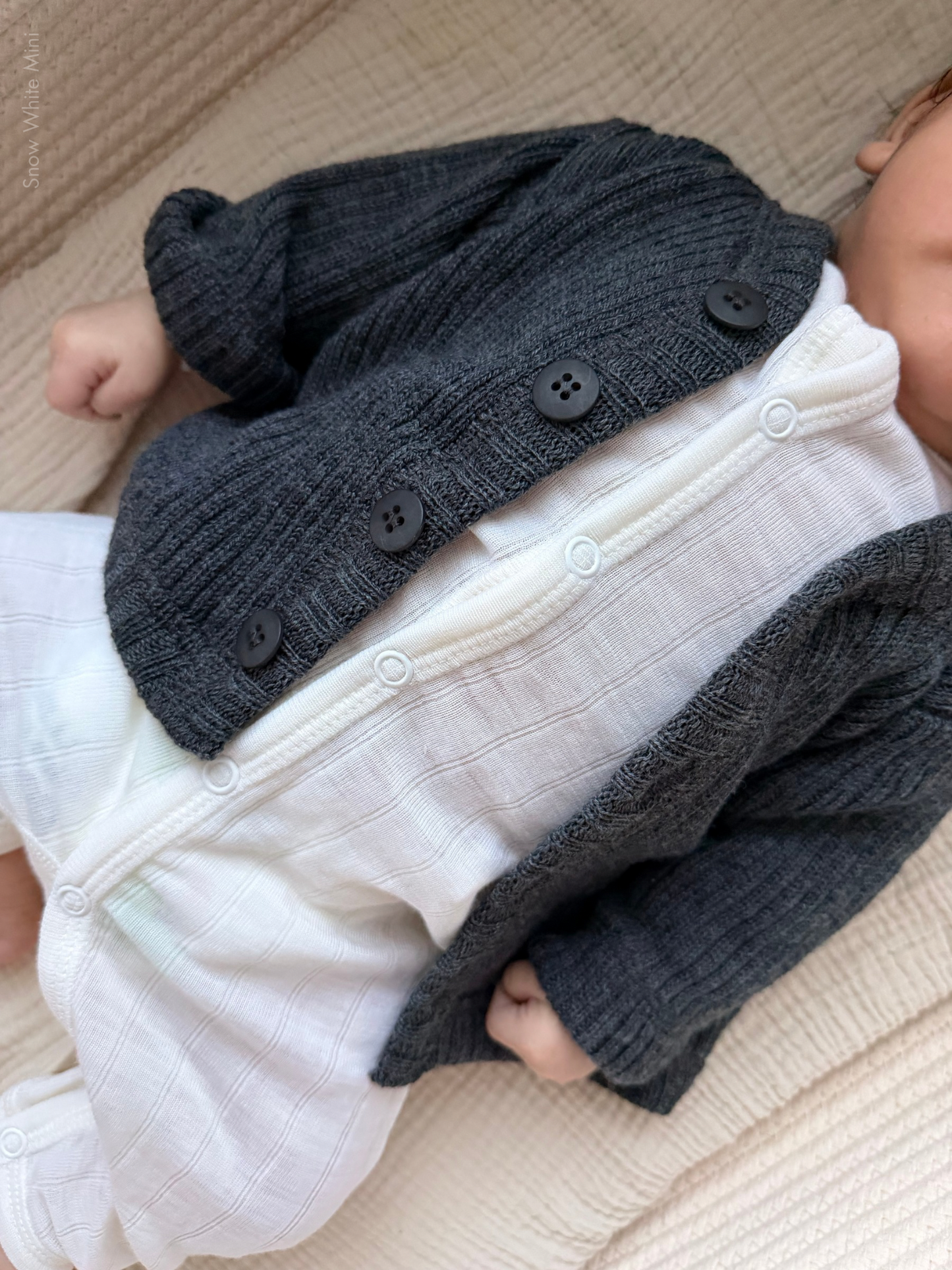 Joha Ripp-Cardigan Merinowolle | Dunkelgrau