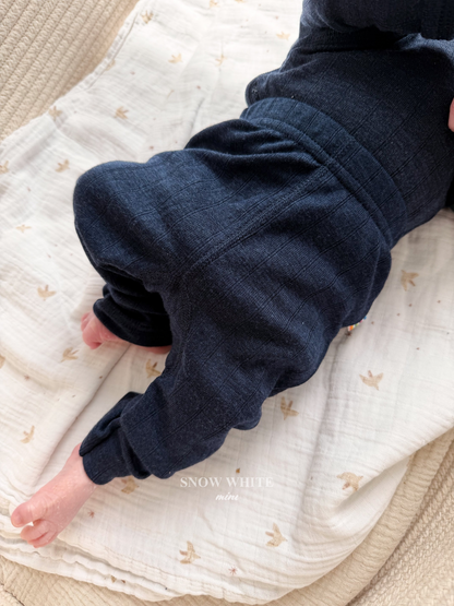 Joha Leggings Merinowolle Seide | Navy