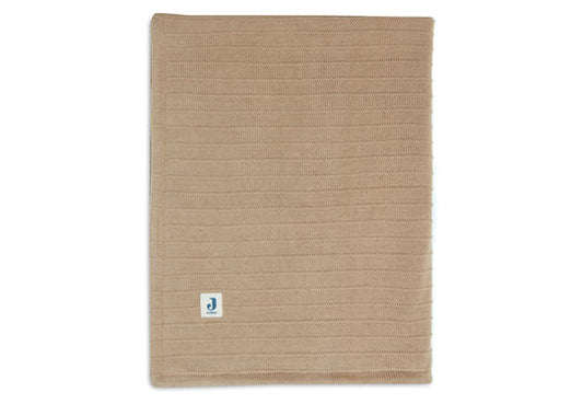 Knit Blanket | Biscuit-Velvet | GOTS 100x150cm