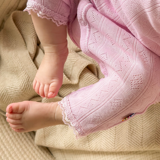 Merinowolle Seide Leggings Ajour | Primerose