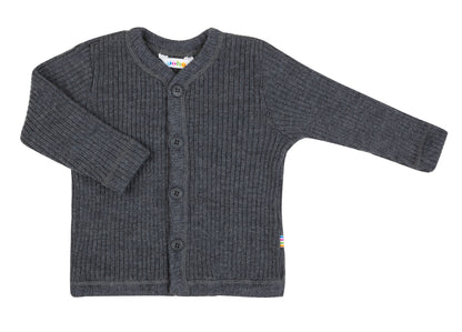 Joha Ripp-Cardigan Merinowolle | Dunkelgrau