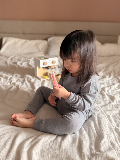 Merinowolle Leggings | Grey Melange