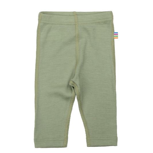 Merinowolle Seide Leggings | Salbeigrün