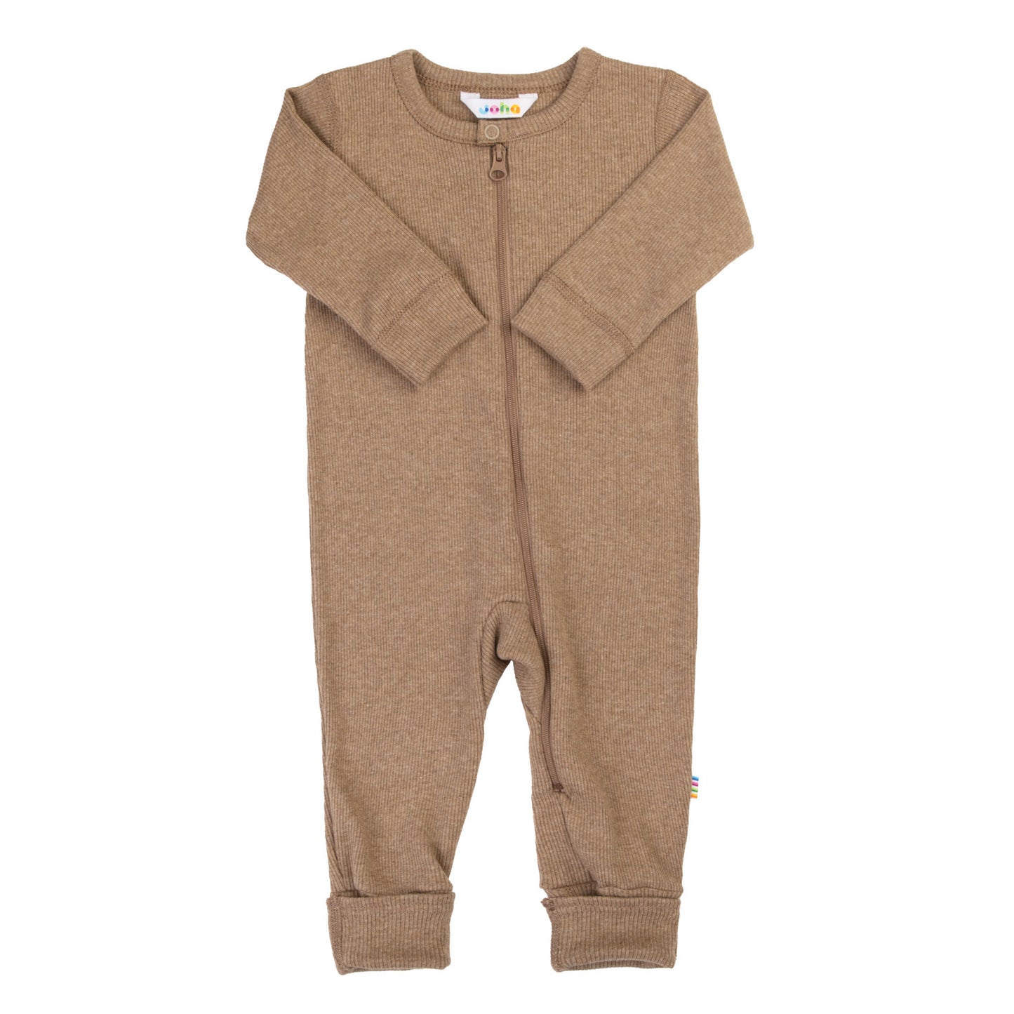 Bio-Baumwolle kbA Strampler | Dunkelbeige