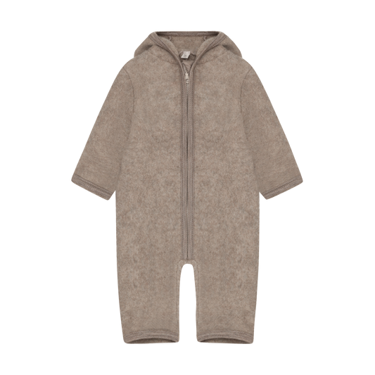 Fleece-Overall aus Merinowolle von Huttelihut in Savannah Melange