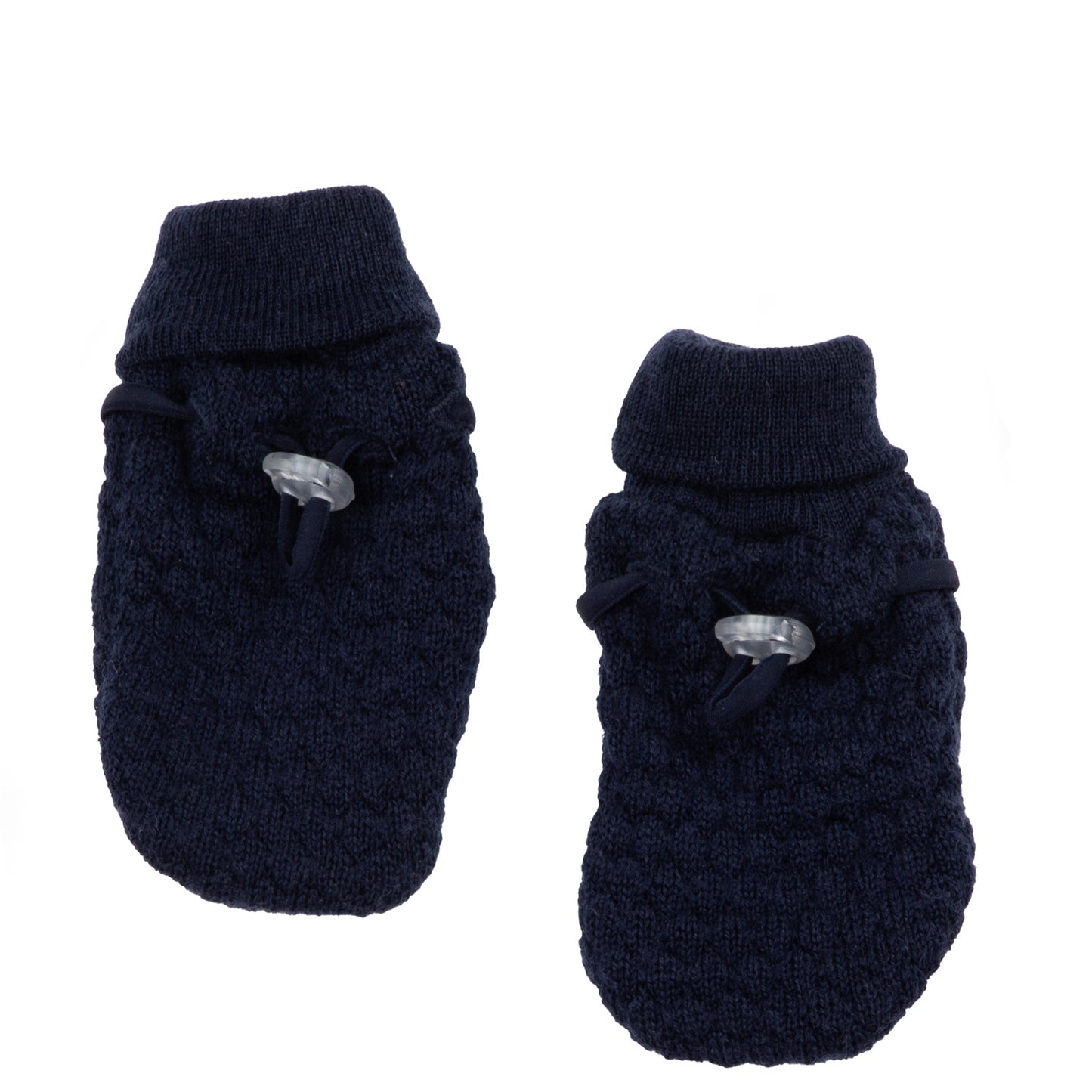 Joha Strick-Fäustlinge Merinowolle | Navy