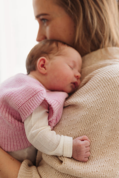 Merinowolle Pullunder ‚Vest Harvey‘ Cotton Candy