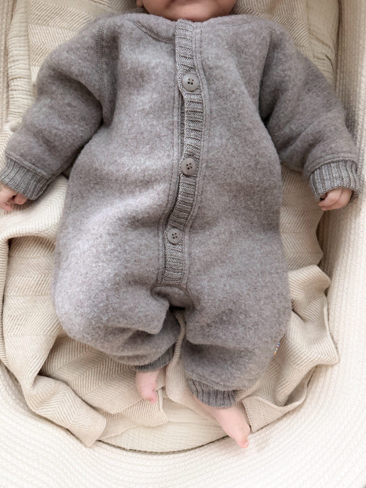 Joha Overall Merino-Wollfleece | Sesame Melange