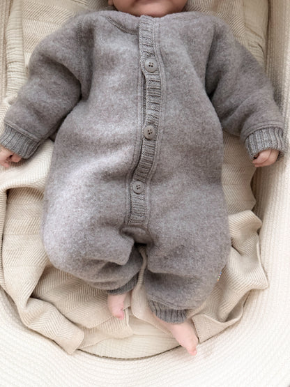 Joha Overall Merino-Wollfleece | Sesame Melange