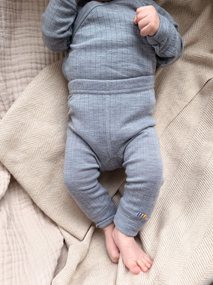 Joha Leggings Merinowolle | Grey Melange