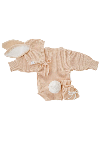 KNIT BONNET | "Easter Sand Fleck"