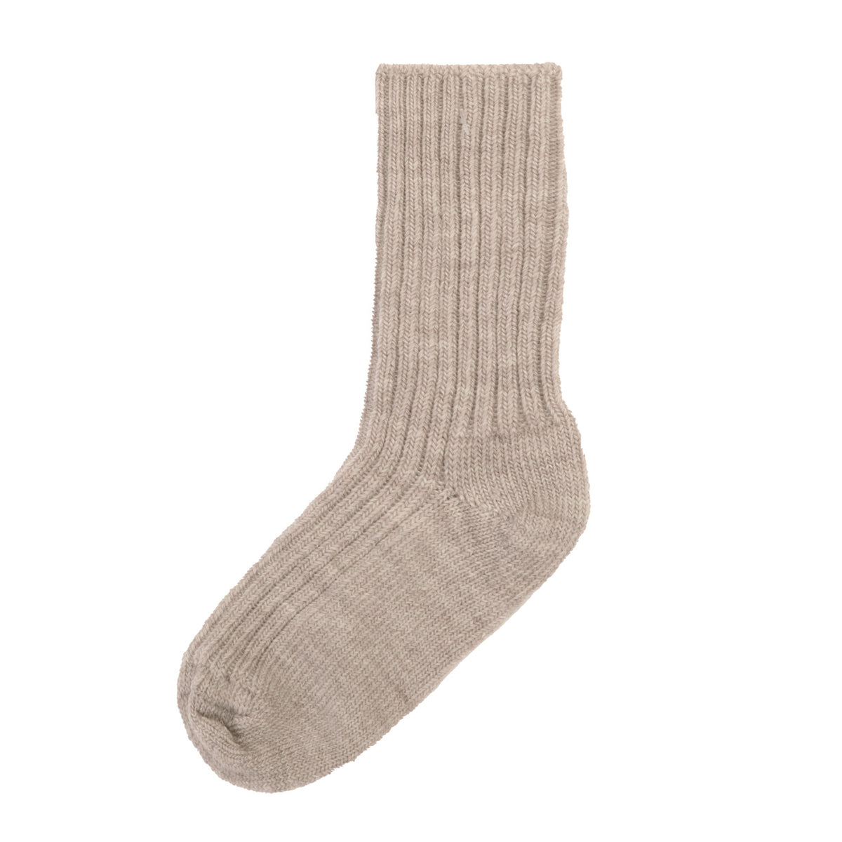 Joha Socken Merinowolle Ripp | Beige Mel.