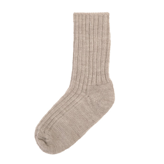 Joha Socken Merinowolle Ripp | Beige Mel.