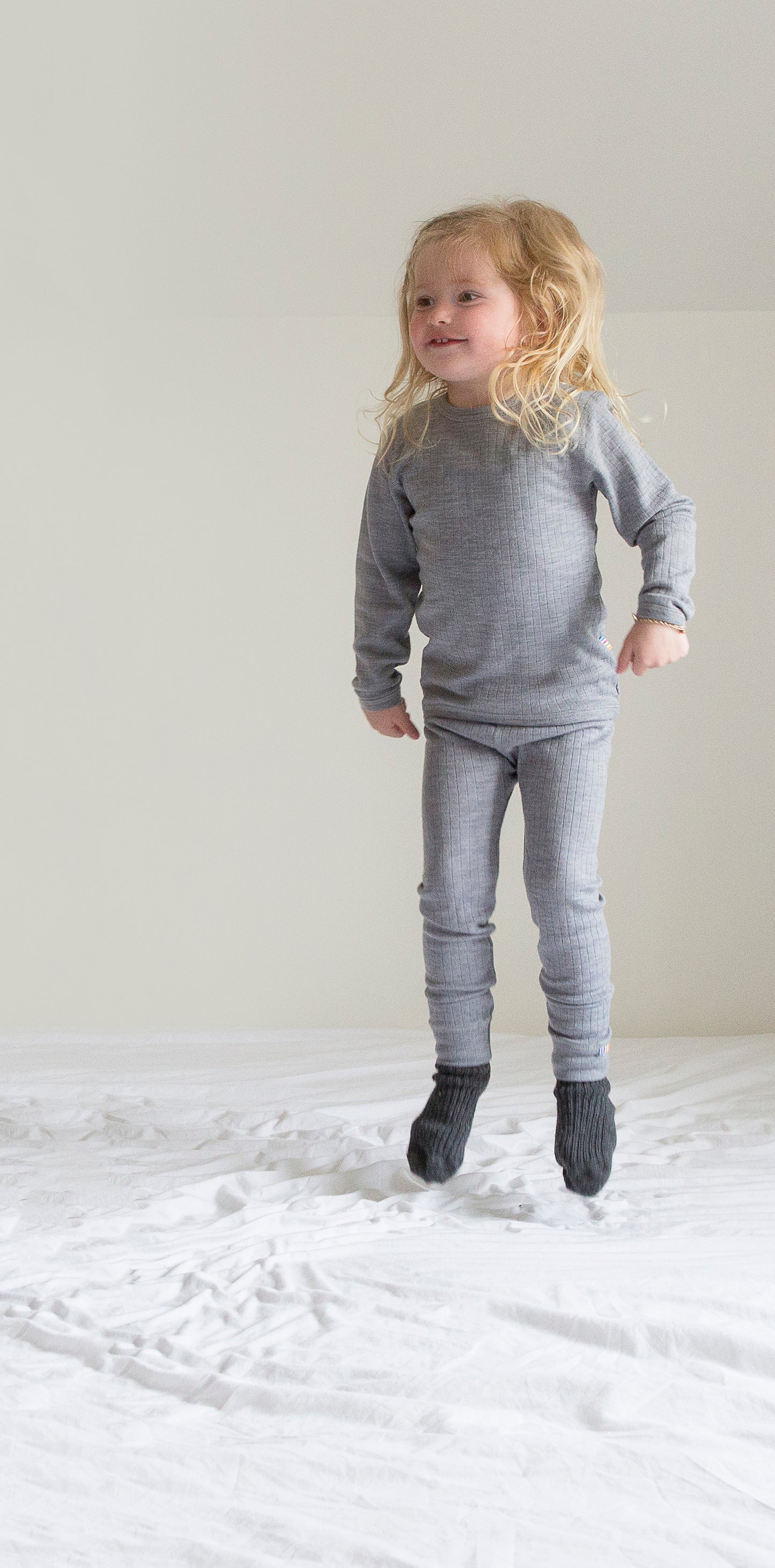 Merinowolle Leggings | Grey Melange