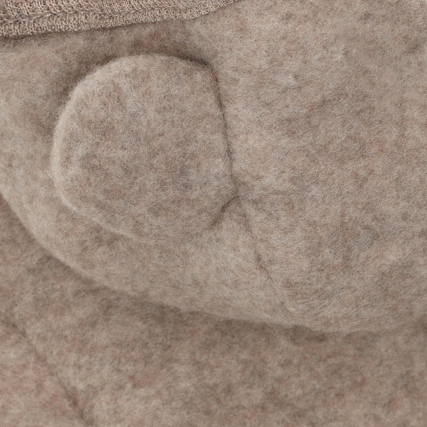 Huttelihut Fleecejacke Merinowolle mit Öhrchen | Savannah Melange