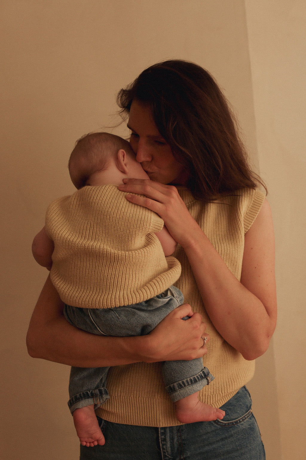 Merinowolle Pullunder ‚Vest Harvey‘ Light Yellow