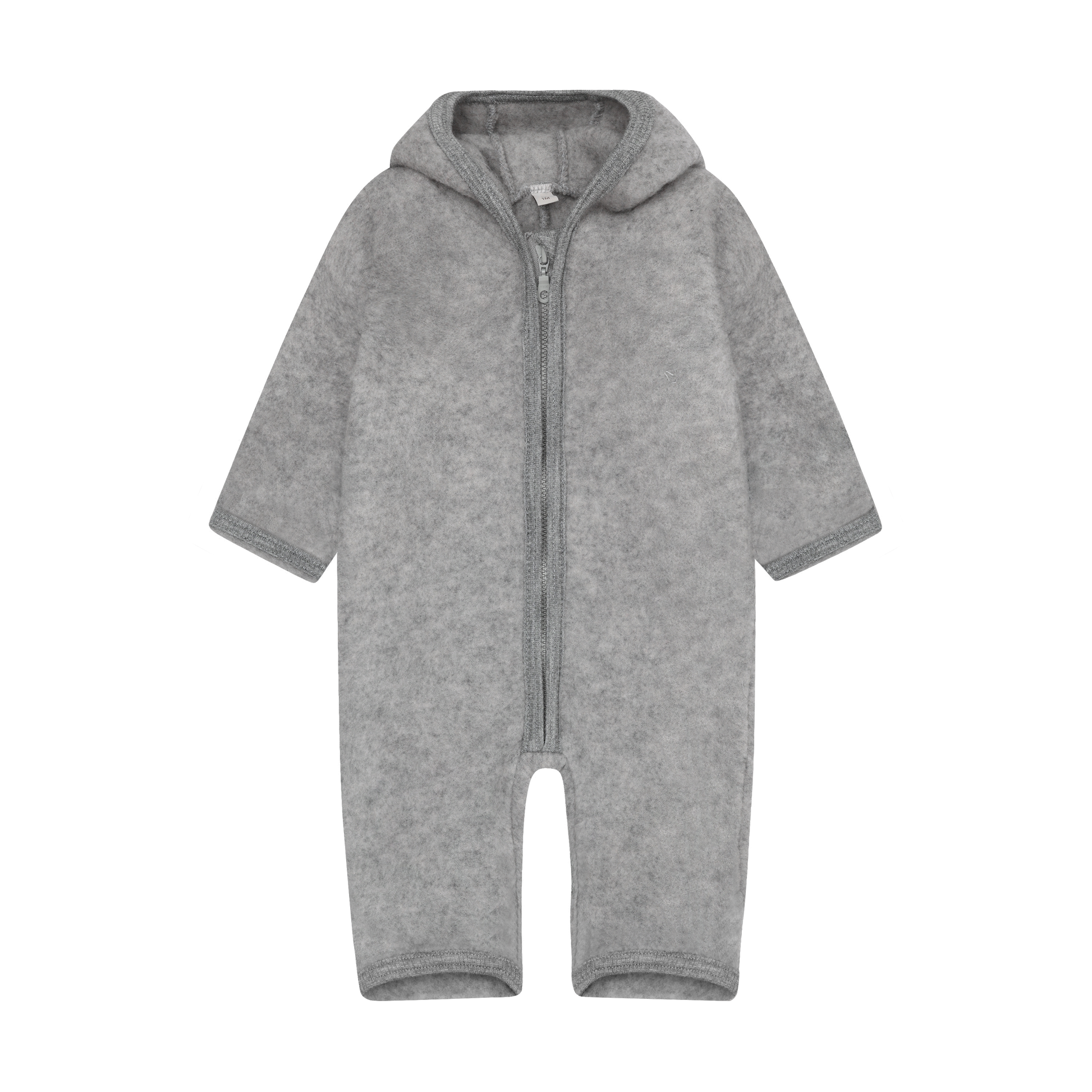 Fleece-Overall aus Merinowolle von Huttelihut in Grey Melange