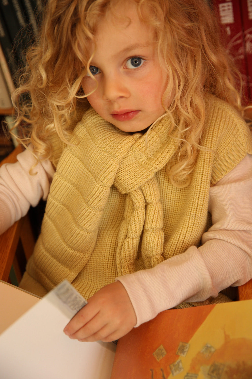 Merinowolle Pullunder ‚Vest Harvey‘ Light Yellow