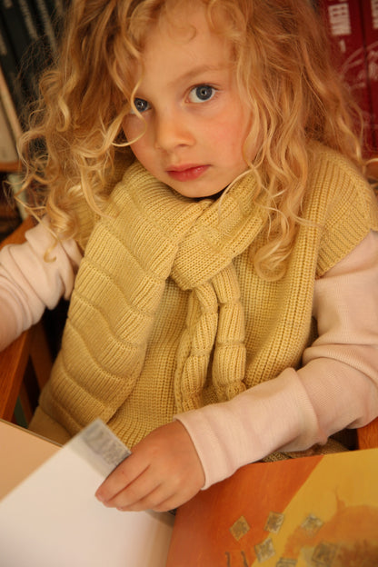 Merinowolle Pullunder ‚Vest Harvey‘ Light Yellow