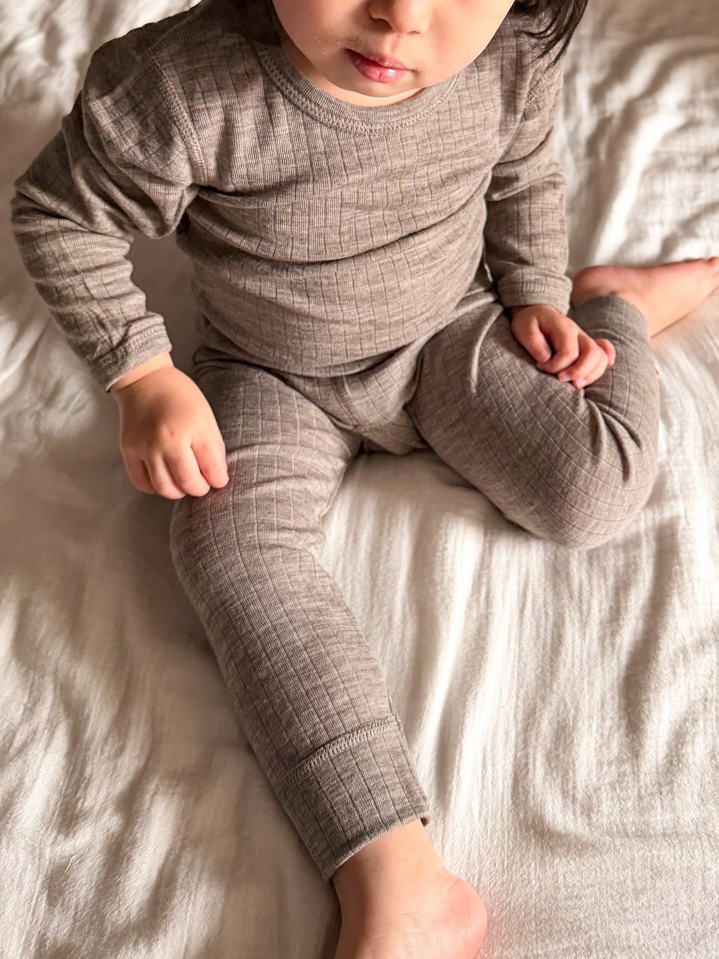 Merinowolle Langarmshirt | Sesame mel.