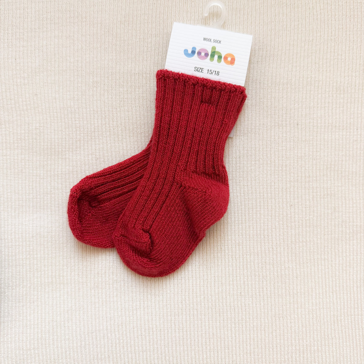 Joha Wollsocken Ripp | Rot