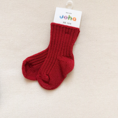Joha Wollsocken Ripp | Rot