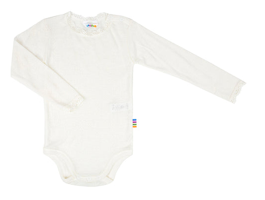 Merinowolle Seide Bodysuit Ajour | Off-White