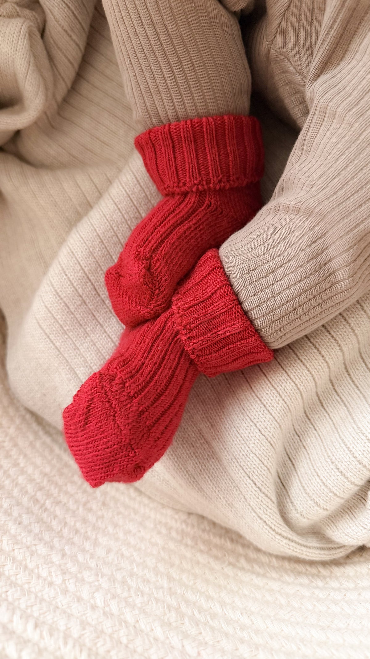 Joha Wollsocken Ripp | Rot
