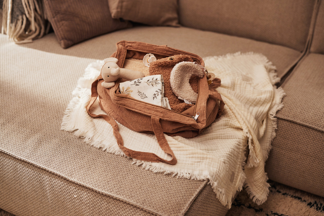 Muslin Blanket Fringe 75x100cm | Ivory