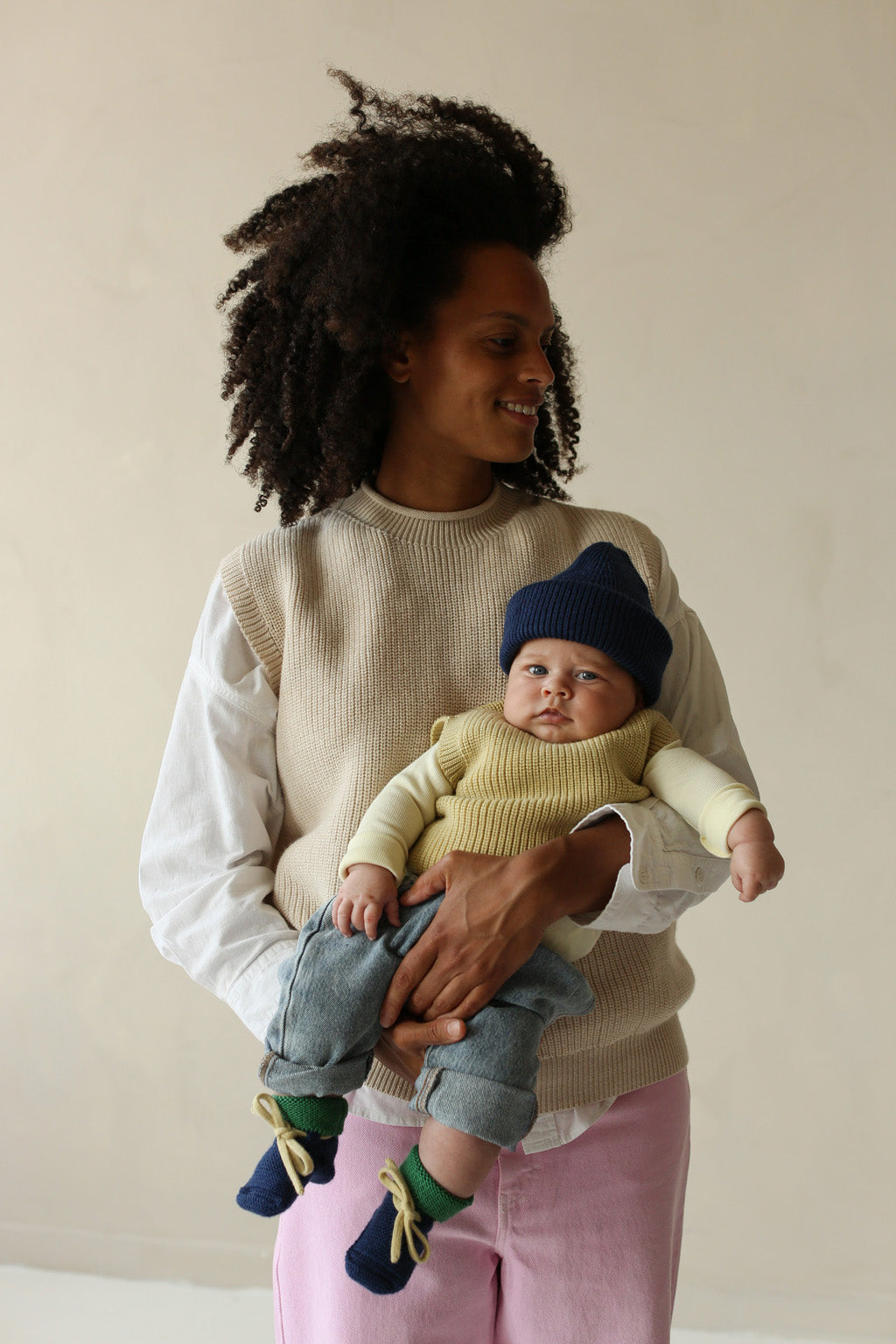 Merinowolle Pullunder ‚Vest Harvey‘ Light Yellow