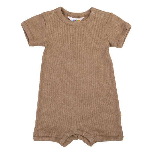 Sommer Romper Bio-Baumwolle kbA | Dunkelbeige