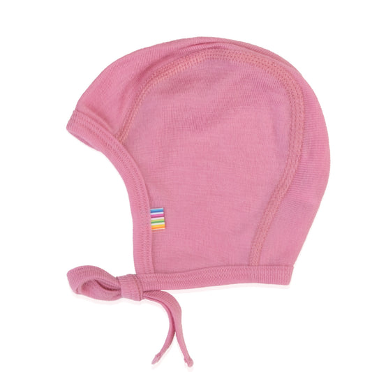Erstlingsmütze Merinowolle Bonnet | Rosa