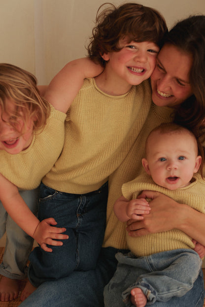 Merinowolle Pullunder ‚Vest Harvey‘ Light Yellow