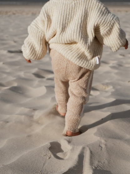 Knit Pants | Almond